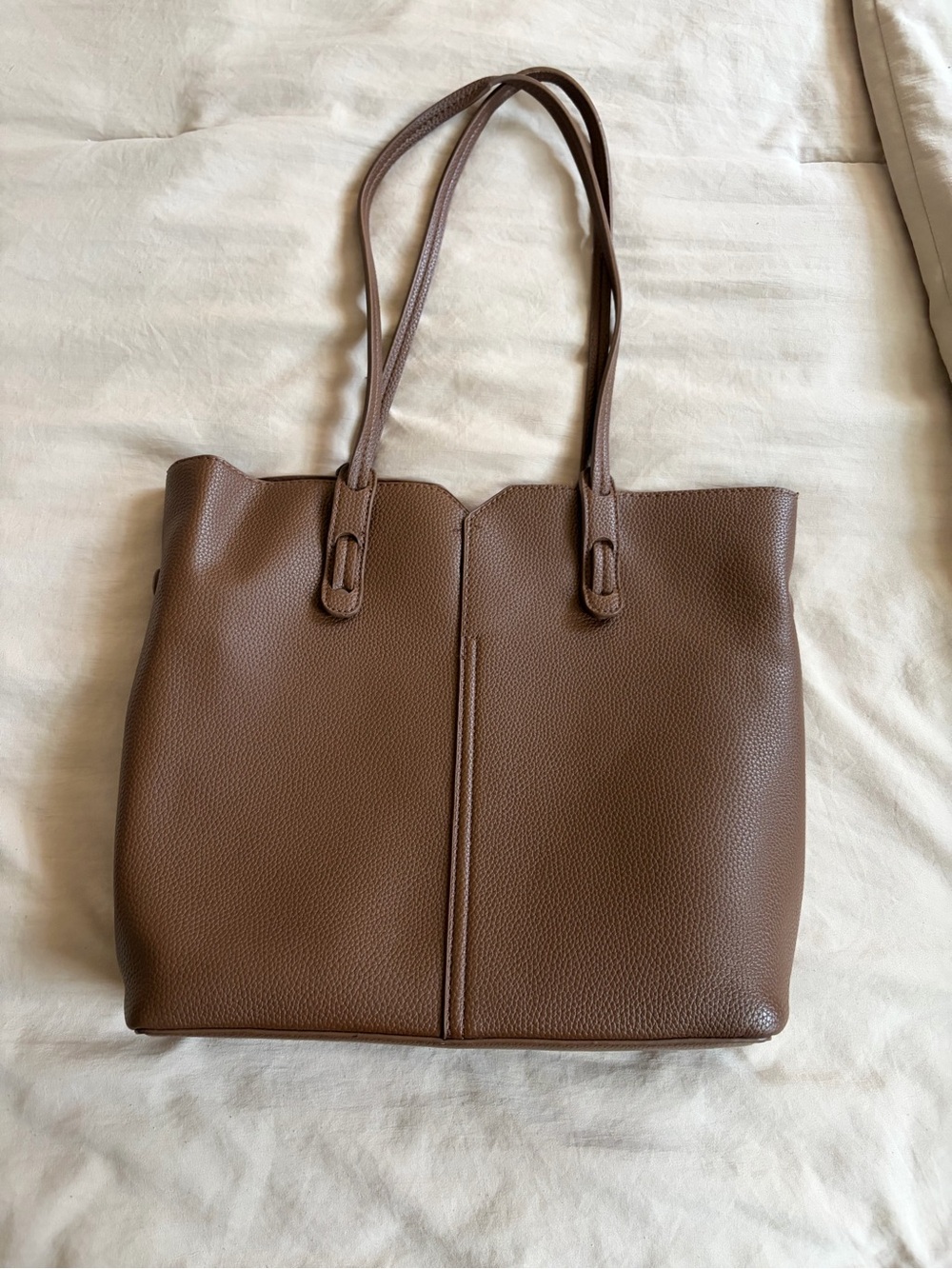 Antik Kraft Chocolate Brown Pebbled Bag with Shoulder Straps